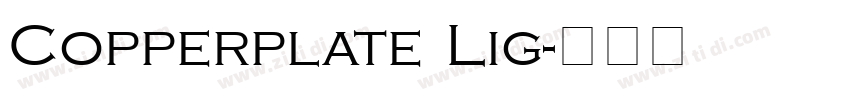 Copperplate Lig字体转换